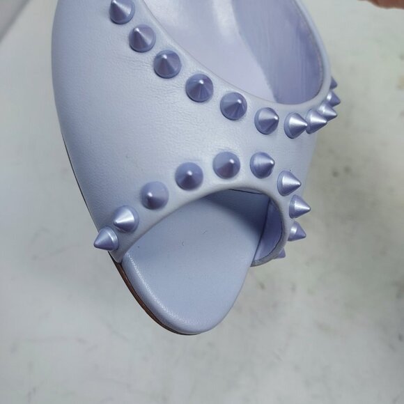 Christian Louboutin ME DOLLY SPIKE Skylight Purple Stud Heel Sandal - Picture 8 of 12